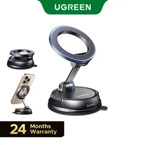 UGREEN Vacuum Magnetic Car Phone Holder,Car Phone Mount, 360° Adjustable for MagSafe Car Holder Foldable Suction Phone Mount for Car, for Garmin GPS/Mirror/Smooth Surface, for iPhone 17 16 Pro Max 15, and Android,#SummerVibes,mothersdaygift
