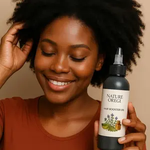 NATURE OREGI hair booster oil mix with india oil and natural plant pack of 2