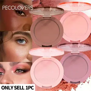 1pc Velvet Blush-Weightless Pigments Mimic Natural Flush, Instantly Enhance Your Charm Anytime, Water-Resistant & Stain-Resistant, Even Application, Clump-Free, Peach Pink, Rose Purple, Valentine'S Day, Makeup For Woman, Beauty Cosmetics