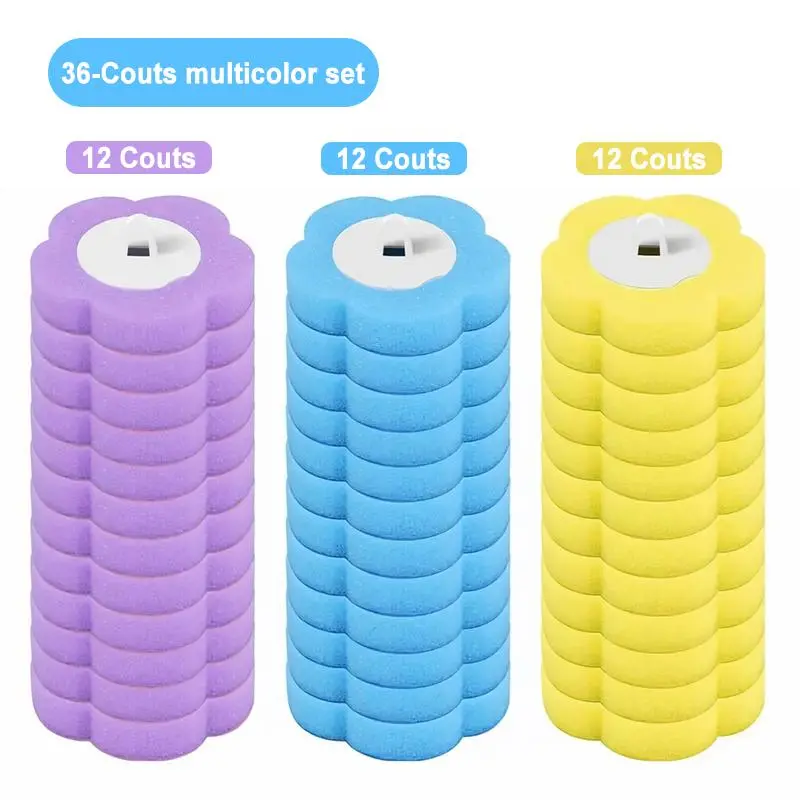 Disposable Toilet Brush Refill, 36pcs/set 3 Layer Sponge Toilet Brush Replacement Head, Household Cleaning Tool for Bathroom Toilet, House Accessories, Home Cleaning Products, Cleaning Supplies