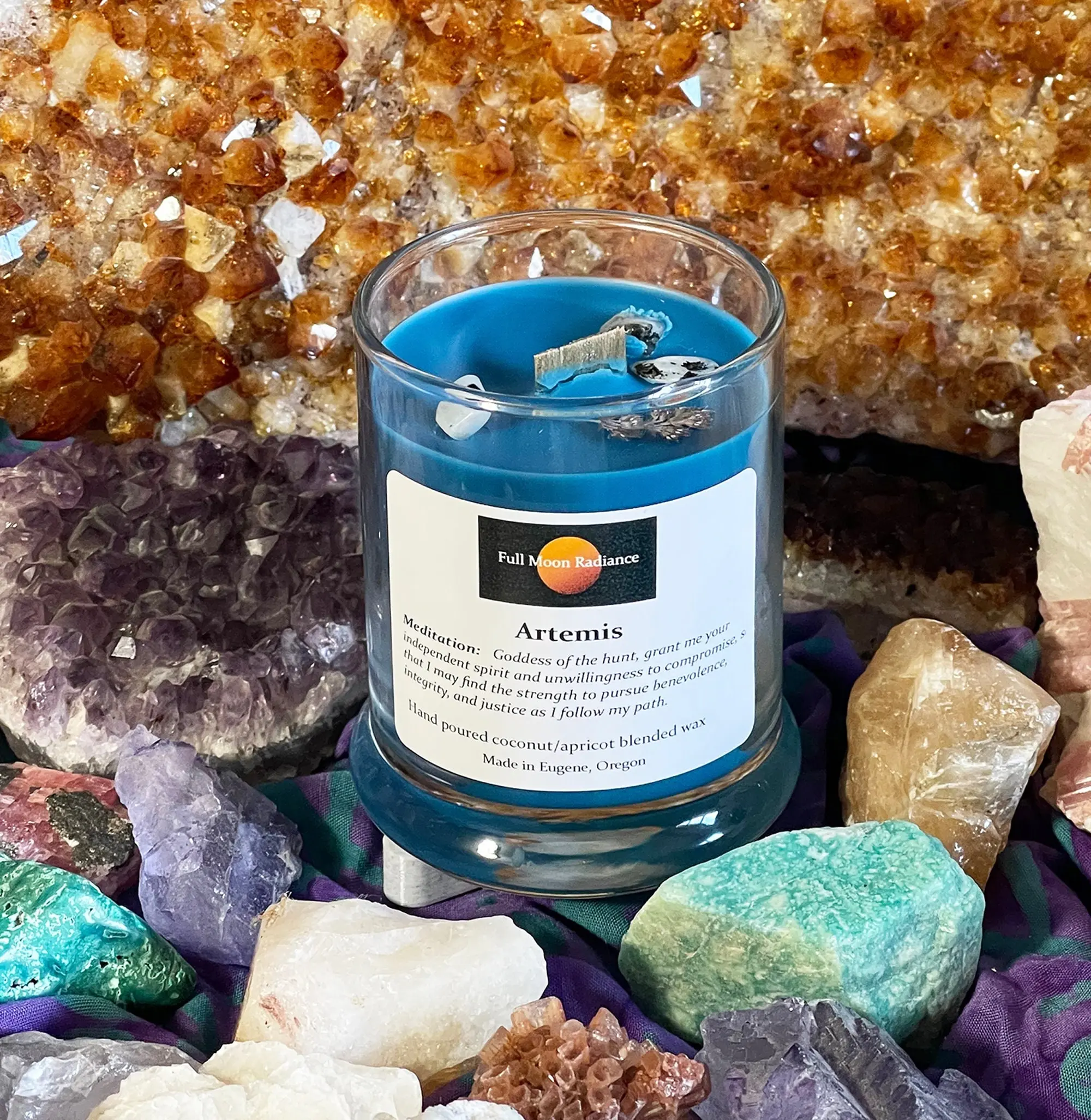 Artemis Greek Goddess of the Hunt and Moon Ritual Candle