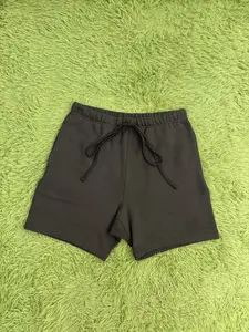 Men Model 9 Retro Style Vintage Sweatshort Charcoal Black Color Oversized Comfort & Style Perfect for Casual Outings & Everyday Wear