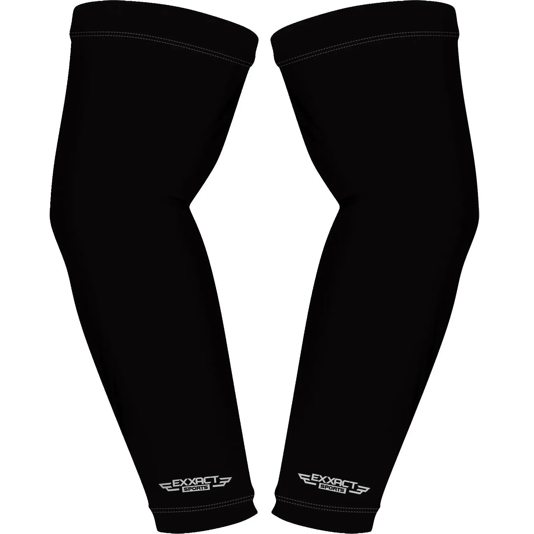 Compression Arm Sleeves for Mens & Womens Youth & Adult - (1 Pair) Black