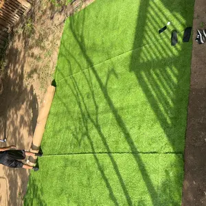 1.38" Artificial Grass Turf Lawn Mat for Pets - Realistic Synthetic Mat with Drainage Holes for Outdoor Use - Durable Rug for Dogs Cats & Festive Decor