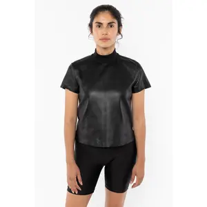 RLTH3401 - Leather Mockneck Tee