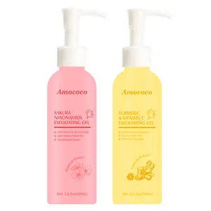 Turmeric & Vitamin C Exfoliating Gel with Akura Niacinamide - 5.3 fl oz Facial Face Scrub for Blackheads & Pore Cleansing - Skin Repair