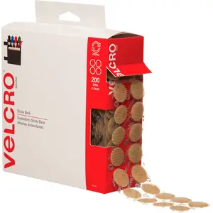 Box Packaging B3203571 Hook & Loop Br & Combo Dots Pack 0.75 in. - Beige & Brown