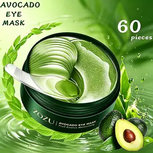 60 PCS Avocado Water Gel Collagen Eye Patches - Gel-Filled Daily Moisturizer, Anti-Puffiness Eye Treatments for Dark Circles, Fine Lines, Hydration, Restoration & Smoothing Anti-Aging Care