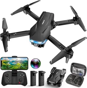 Drone with Camera 1080P HD FPV Foldable Drone for Beginners , Quadcopter with Voice Gesture Control with Carrying Case, One Key Take Off/Land, Optical Flow Positioning, 360° Flip, Waypoint Fly Shantou Bojiang Technology Co., Ltd.