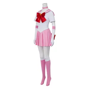 Amine Cosplay Sailor Chibi Moon Chibiusa Tsukino Crystal dress outfits costume PINK sailor cosplay costume