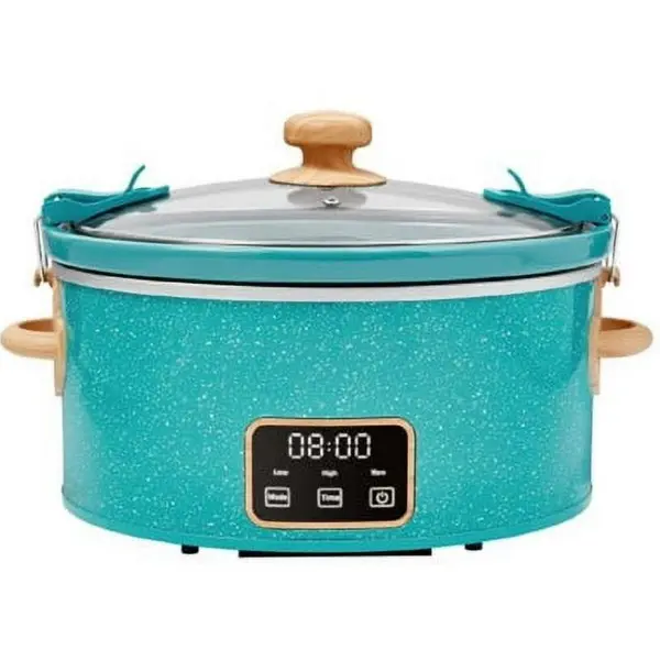 The Pioneer Woman Teal Speckle 6 Quart Slow Cooker