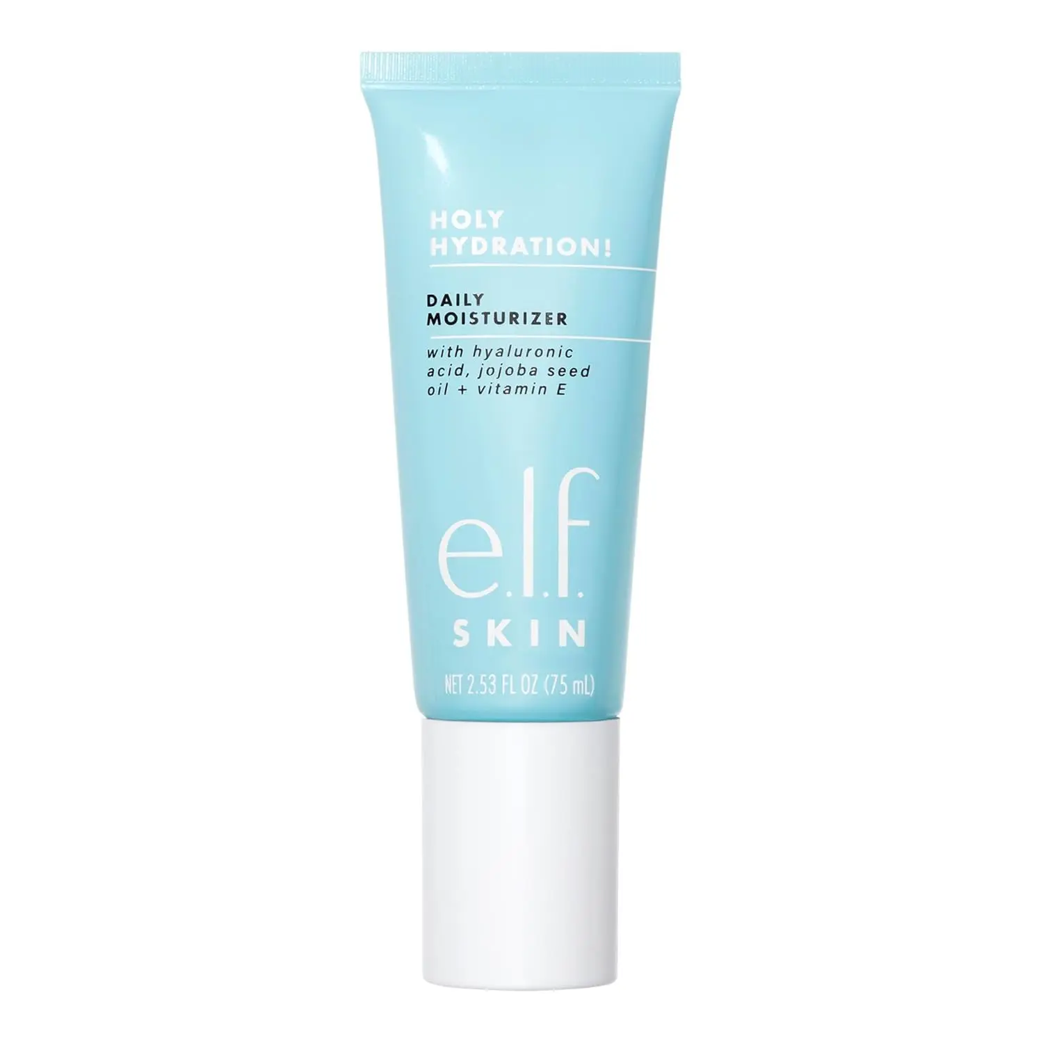 e.l.f. SKIN Holy Hydration! Daily Hydration Moisturizer, Ultra-Hydrating Formula, Infused with Aloe, Jojoba Oil & Shea Butter, Vegan & Cruelty-Free, 2.53 Fl Oz