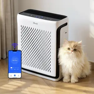 Levoit Vital 100S High Performance Pet Air Purifier for Home Large Room (Up to 1110 Ft²) with True HEPA Filter, Light Sensors, Smart WiFi, Sleep Mode, US Plug – for Pet Odors, Dust, Allergies (HEPA Filter Replacements Available) tiktokshopmemorialday