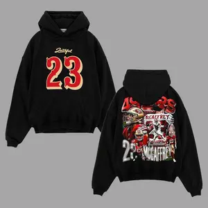 Run CMC Christian McCaffrey 23 The Faithful Game Day Cotton Hoodie T-Shirt (Made In US), White Lightning, McCaff Daddy Fans Outfit, Faithful Nation Niner Vampire Outfit, Gift For Football Fans