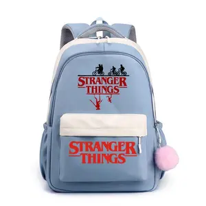 Stranger things fashion peripheral printing student bag cross-border large capacity backpack
