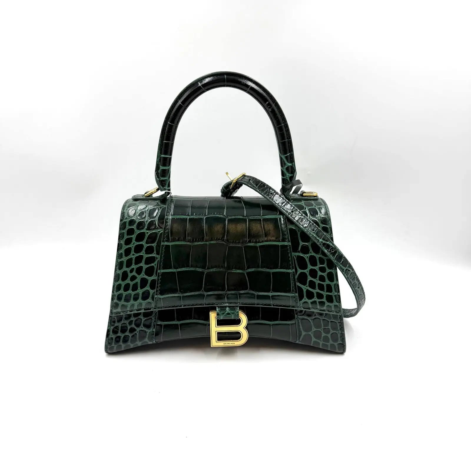 Pre-owned Balenciaga AS SHOWN Clutches & Wristlets HZ 2559 Hourglass Bottle Green Handbag 26.03.19