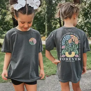 Comfort Colors Boho Flower Girls Christian T-shirt, Kids Youth, Religious Worship, Bible Verse Clothing, Jesus In The Street Clothing, Christian 90s Graphic, Women's Gift, Men's Oversized Tee, Unisex Pray Apparel vintage