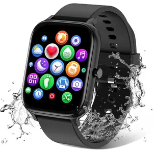 2026 US Spring Glow Up campaign: Smart Watch for Men & Women, 1.83" Touch Screen Fitness Tracker, Activity & Step Monitor, Message Notifications, Multiple Sports Modes, IP68 Waterproof, Compatible with iOS & Android Devices