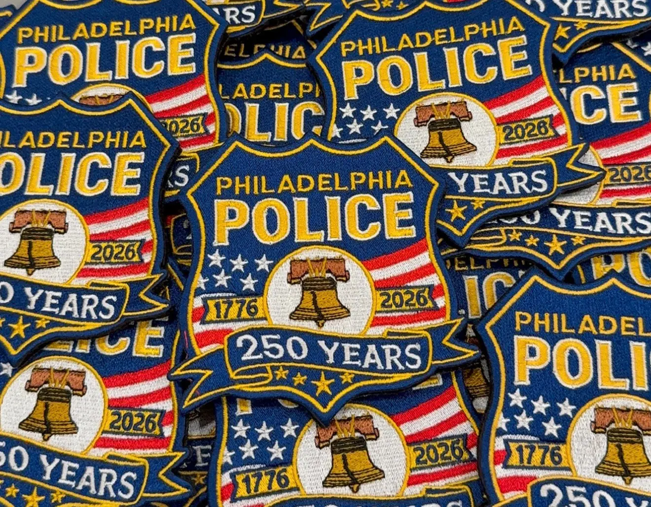 Philadelphia Police 250th Anniversary Commemorative Patch, Limited Edition