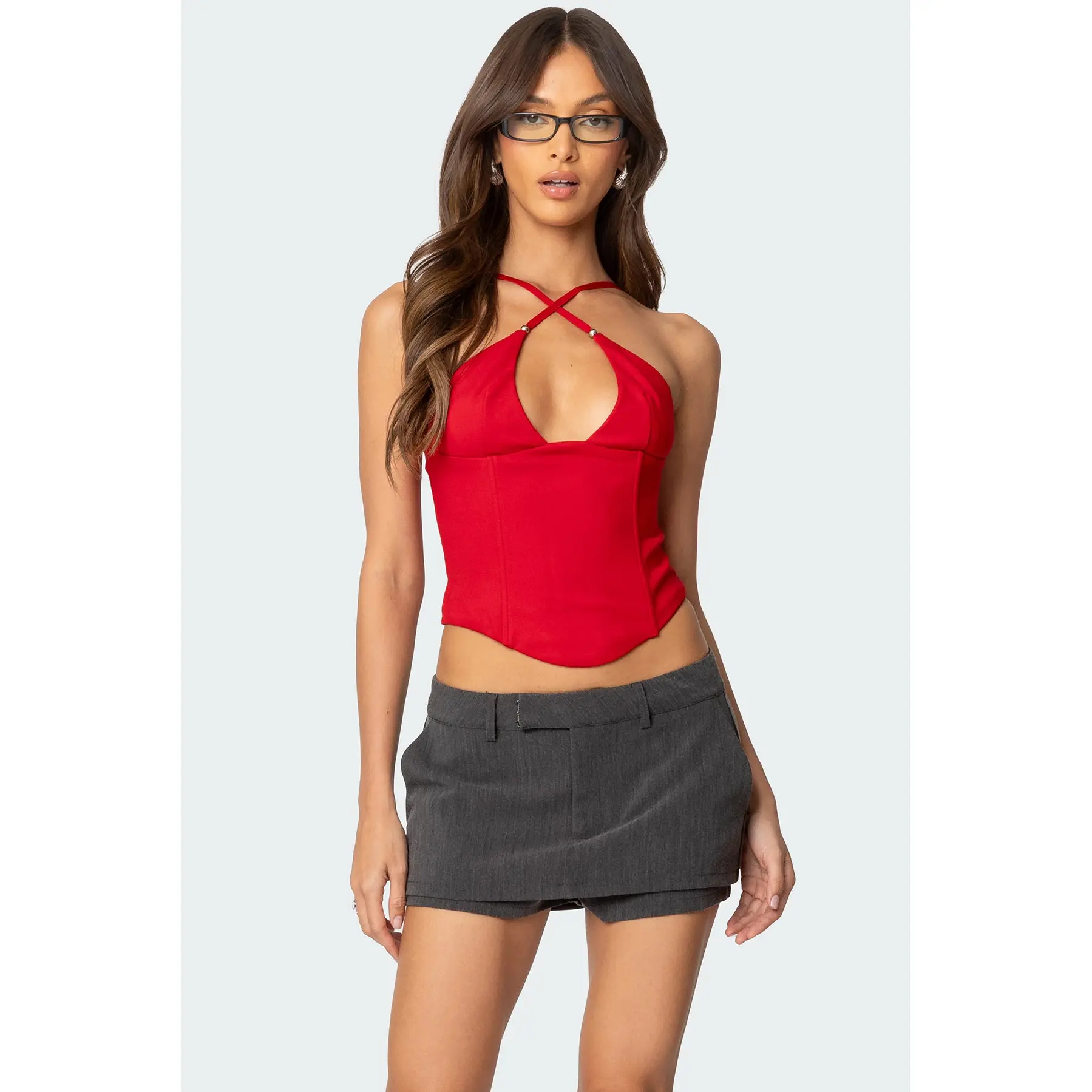 Lou Crossover Beaded Corset