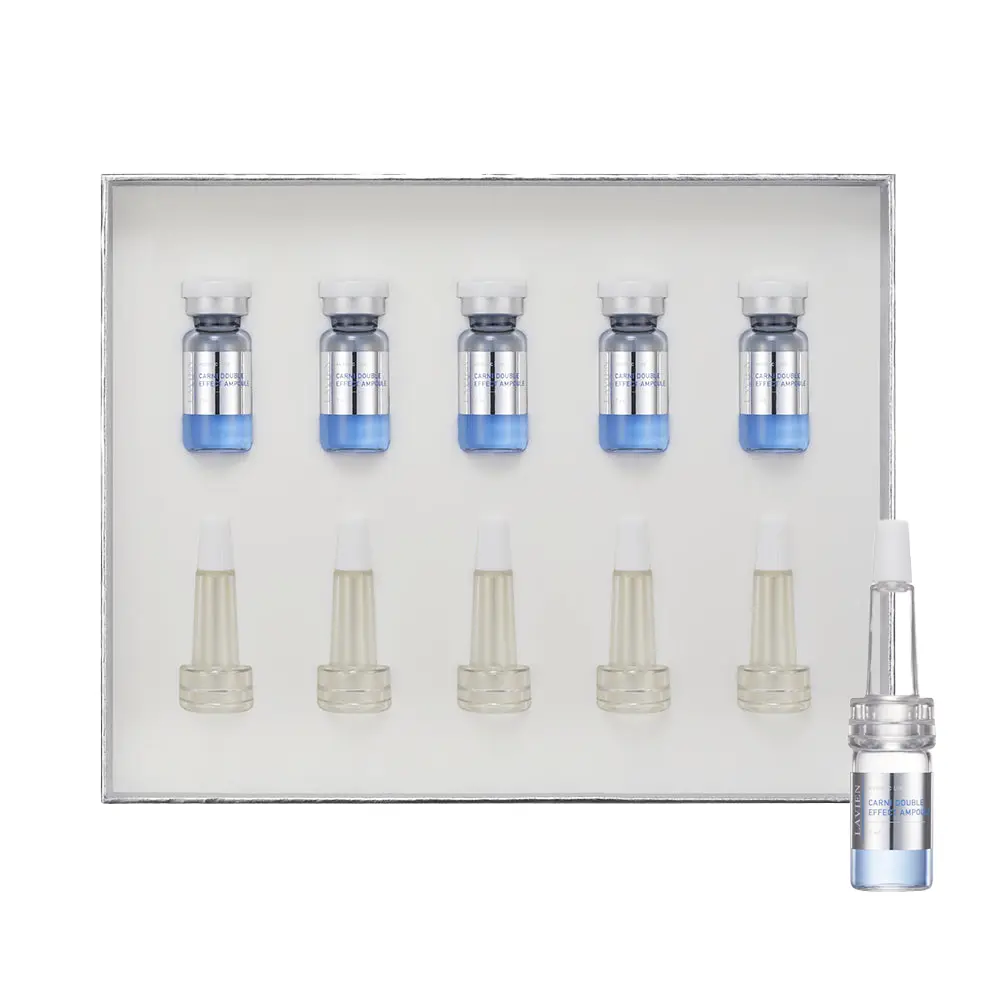 Lavien Beauty Carni Double Effect Ampoule - Lightweight Clarifying & Hydrating Serum with Carnitine for Acne-Prone Skin & Oil Control, Active Peptides, Moisture, Hydrate, Intensive, Pore Refinement, 100G, Targeted Care, Balanced Excess Oil, Clarified Skin