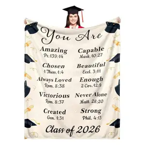 2026 Graduation Gifts For Her Him, 2026 Graduation Throw Blankets, Class Of 2026 Gifts Bulk, Senior Year 2026 Graduattion Decor, Best Gift For High School Senior Night, Soft Flannel Blanket , Soft And Comfortable Flannel Blanket outdoorfun