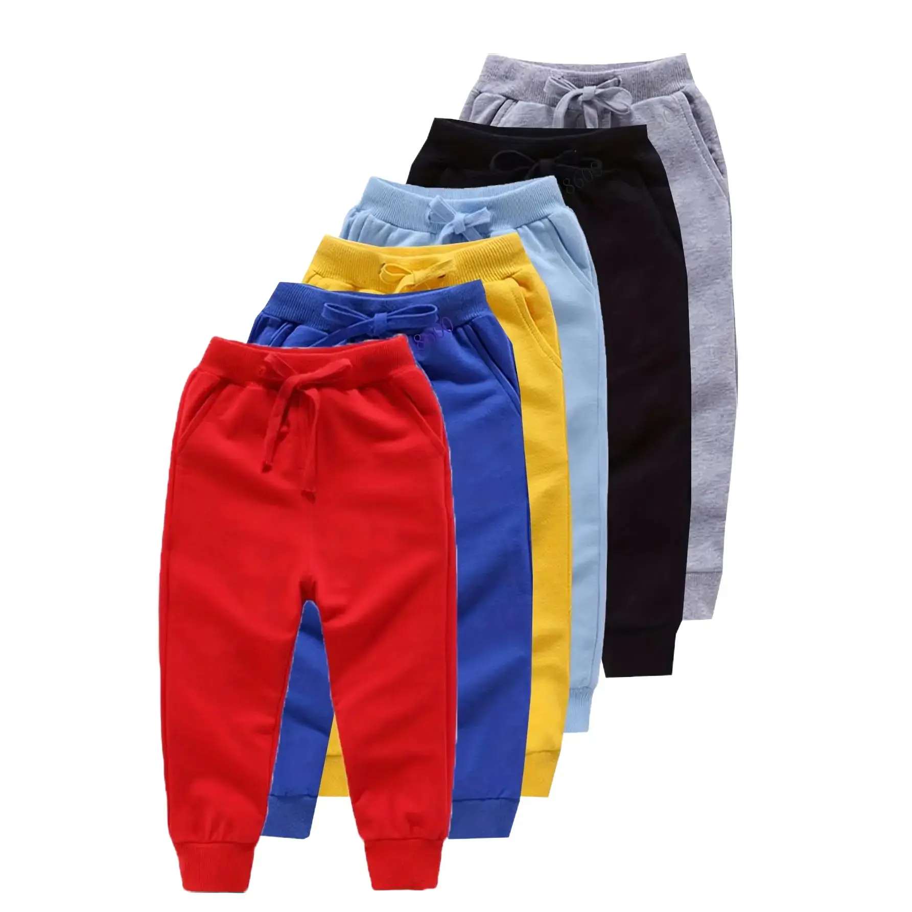 Boys' Full-Length Regular Polyester Sweatpants, 2026 Spring-Summer New, Adorable Purple Duck/Ice Cream Print, Skateboarding-Lined, Back to School Haul Student Outdoor Sports Pants, Basic