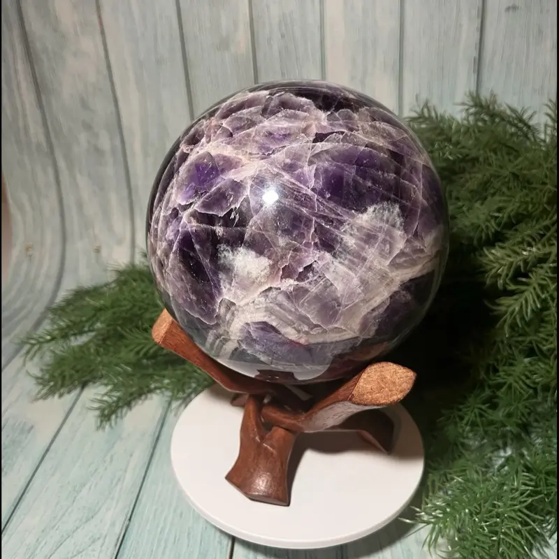 Huge Chevron Amethyst Sphere