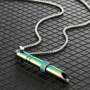 Breathing Necklace Anxiety Relief Necklace Mindful Breathing Spinner Whistle Necklace Meditation