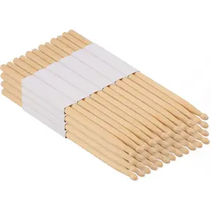 24 Pairs 5A Maple  Tip Drumstick, 16 inch  Drum sticks, Wooden Drum Sticks for Beginners and Adults