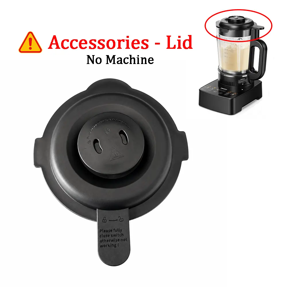 Accessories - PRASKY Glass Heating Blender Lid Accessories For Soy Milk/Coffee/Spices/Smoothies
