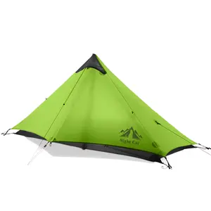 Night Cat Ultralight 1 Person Tent 2 LBS Only Lightweight Durable Nylon Waterproof Canopy Shelter for Backpacking Trekking Outdoor Camping Equipment Portable Picnic Tent camping essentials
