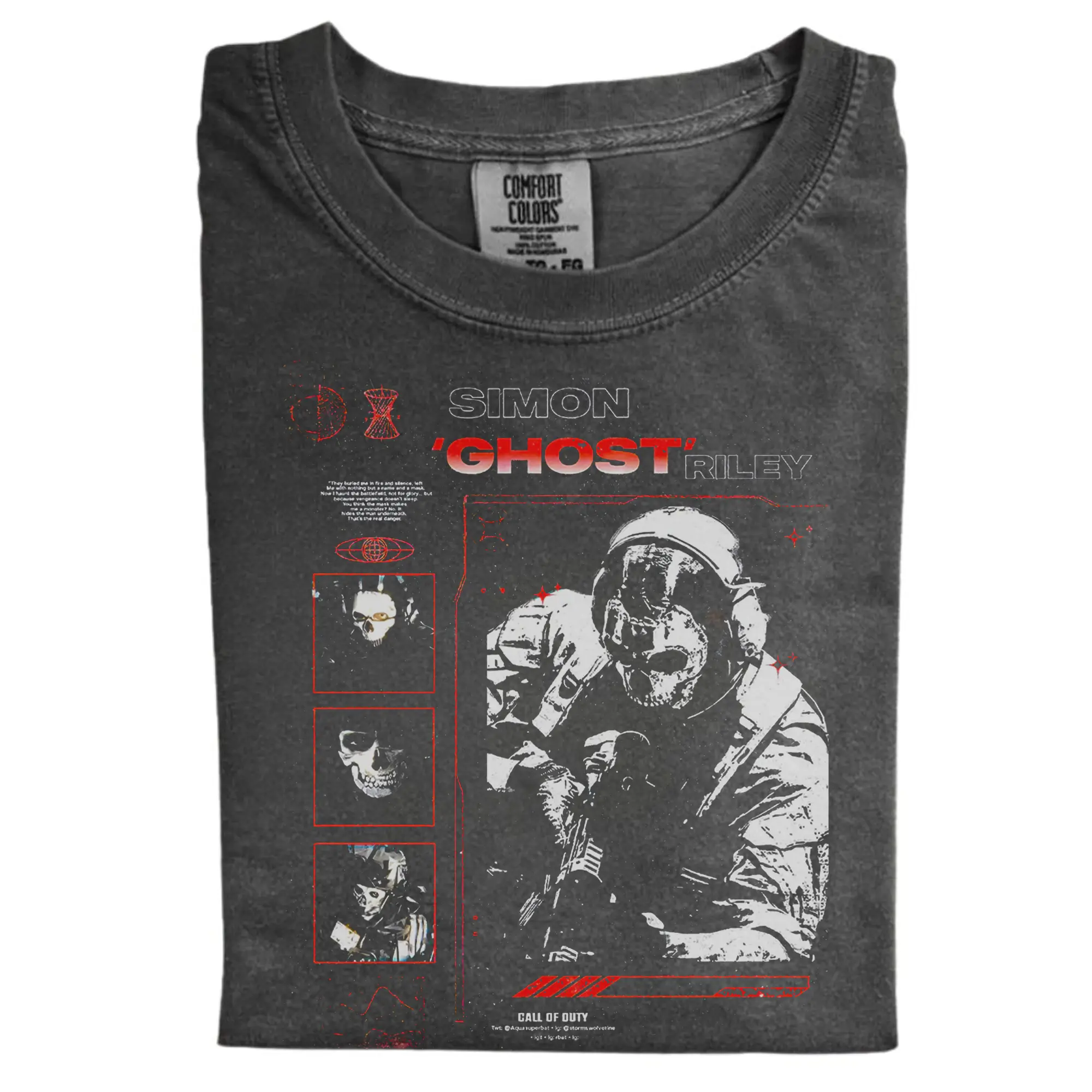 Simon 'Ghost' Riley Comfort Color Shirt, Gaming Shirt, Retro Arcade Shirt,  Gift for Men, Gift for Women, Trending T-shirt