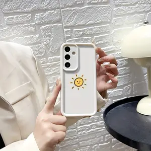 Minimalist Sun White Frosted Shockproof Protective Phone Case Suitable for Samsung Galaxy S26 S25 S24 S23 S22 S21 Fe Plus Ultra A13 A14 A15 A16 A17 A33 A34 A35 A36 A52 A53 A54 Note20