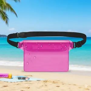 Waterproof Phone Pouch for Swimming Diving Snorkeling, Waist Shoulder Bag for Skiing Kayaking Beach, Touchscreen Protective Case Outdoor Adventure, Universal Dry Bag Seal Sack for Surf Fishing Cycling Swimming Accessories