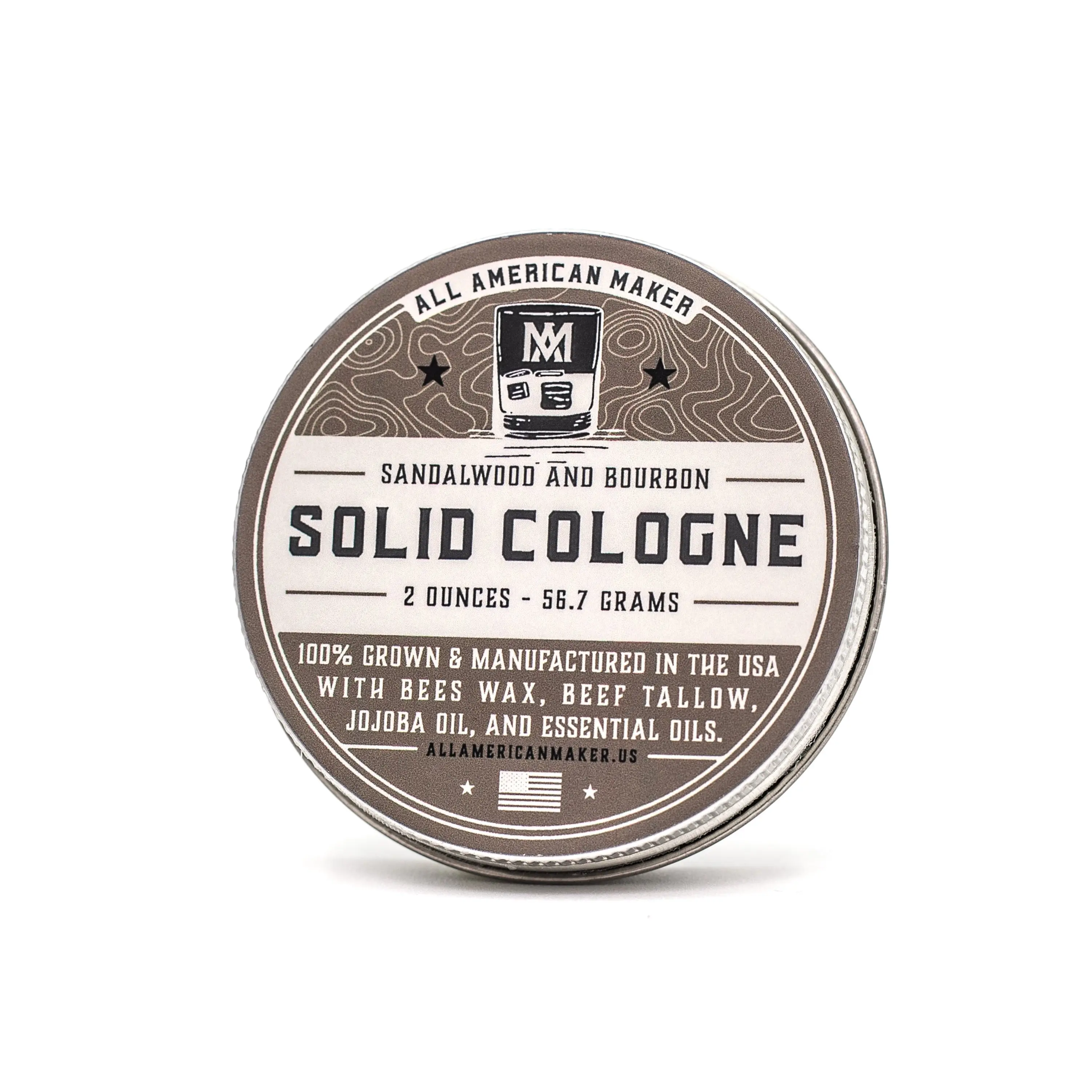 Sandalwood & Bourbon : Solid Cologne