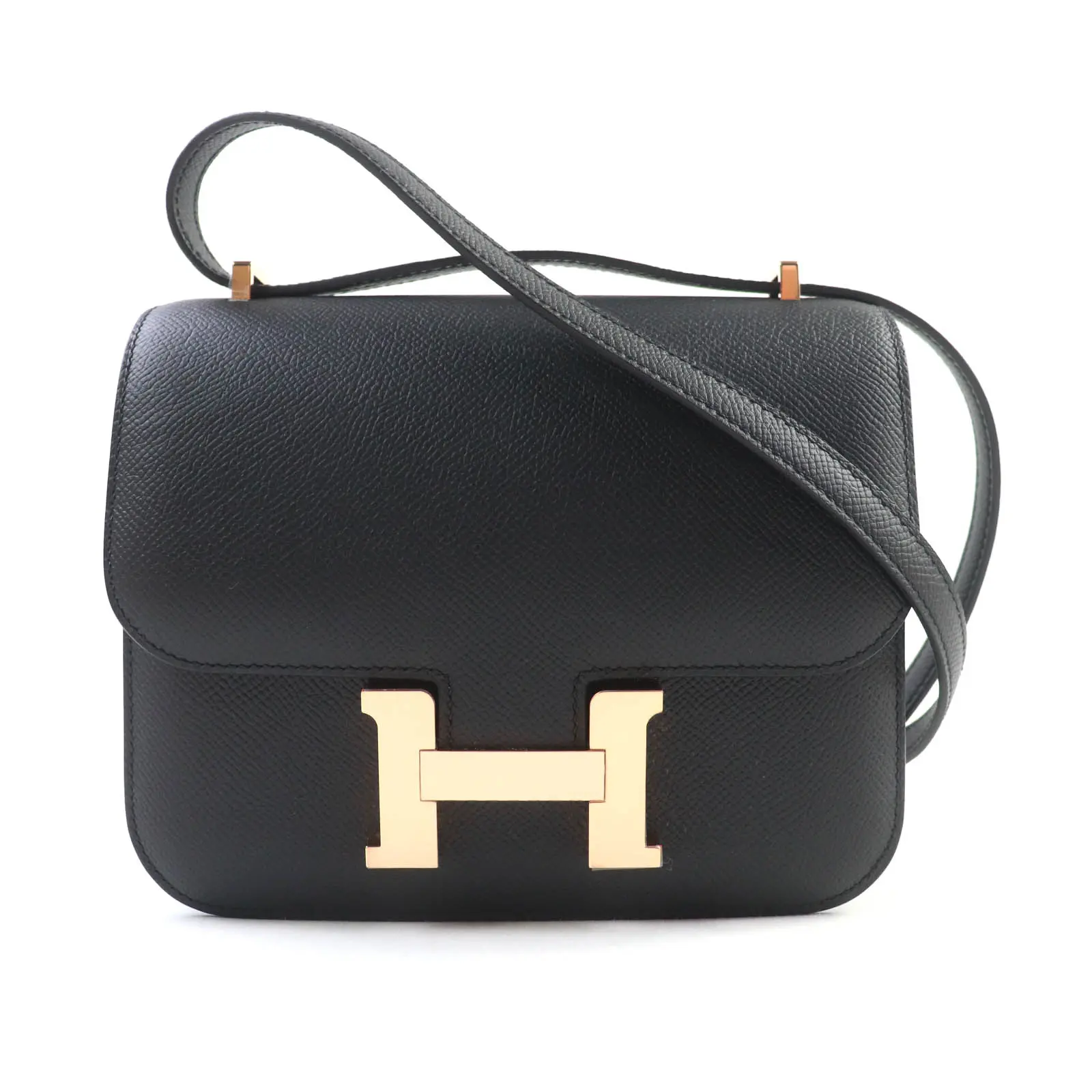 Pre-owned HERMÈS Calfskin Shoulder Bags Hermes Constance 3 Mini Epsom Shoulder Bag