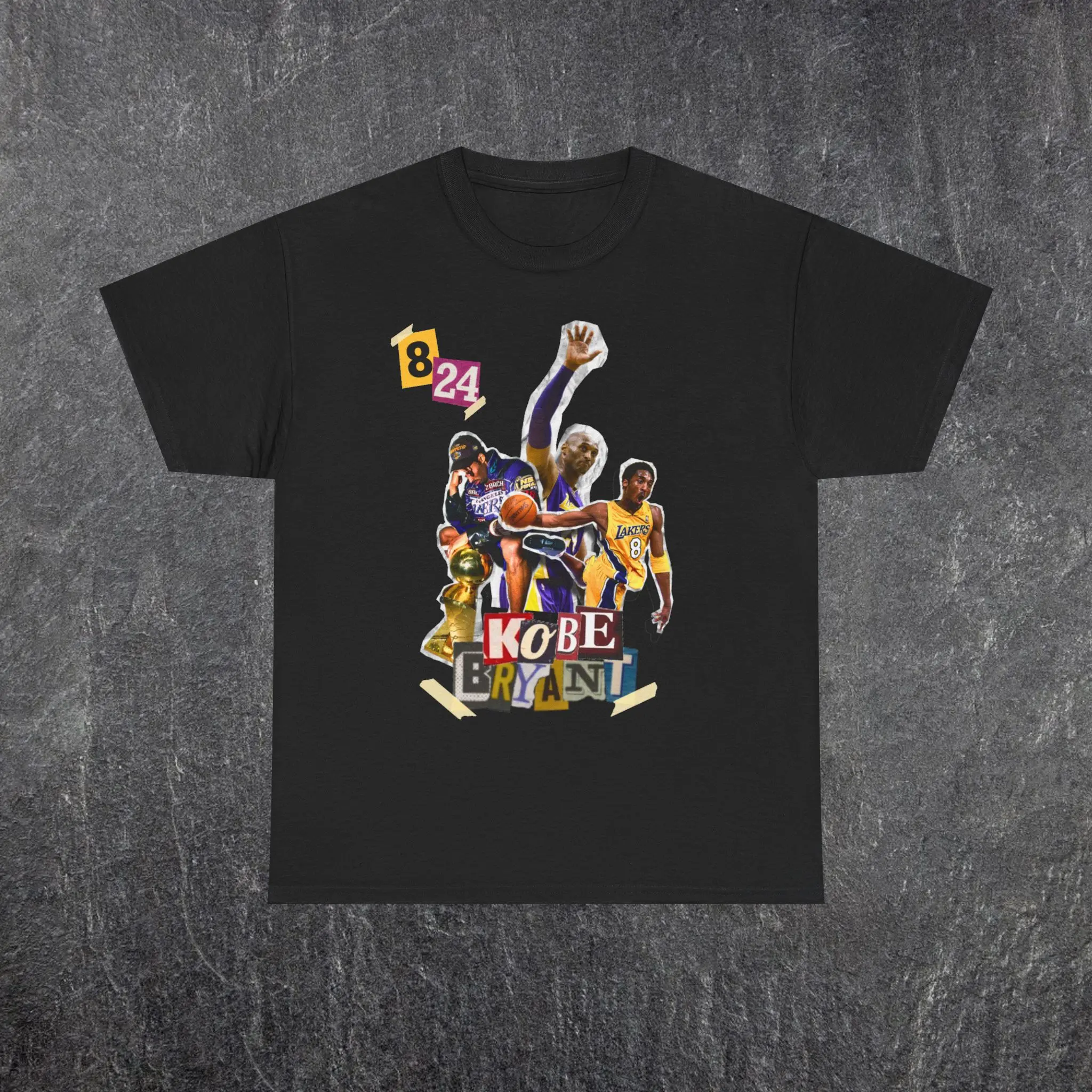 Kobe Bryant Magazine Cut Graphic Tee - Vintage Retro T-Shirt,  Ideal for Streetwear