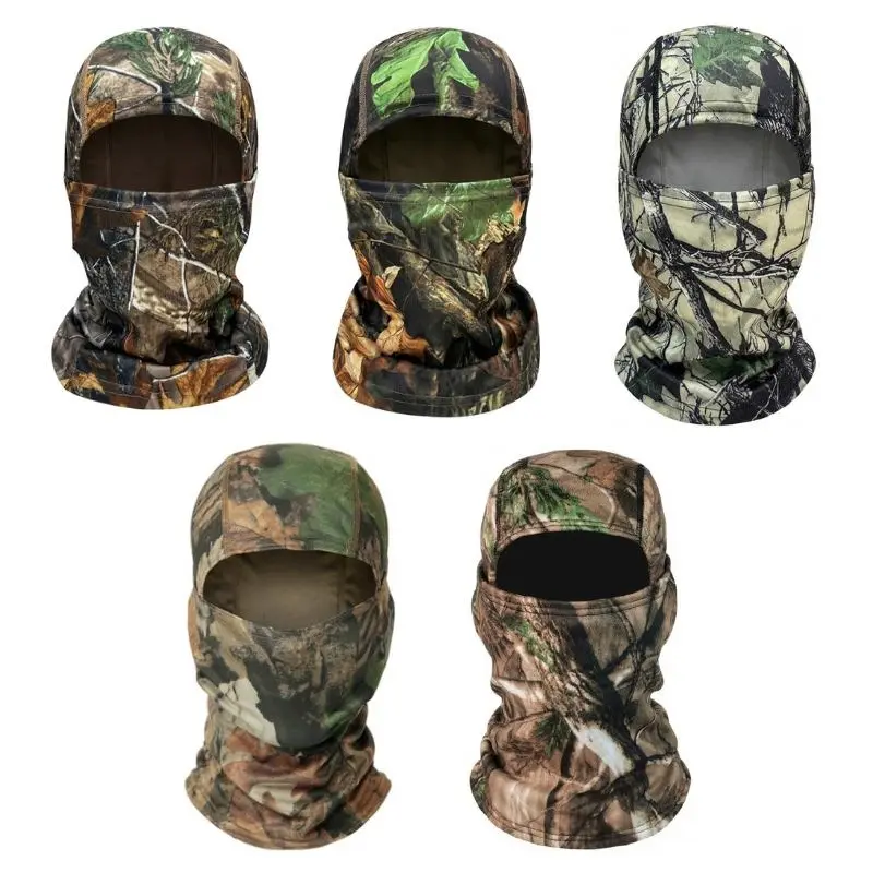 Yeomoo 5-Pack Balaclava Face Masks for Adults, Tactical Accessories with 5 Camo Patterns, Lightweight with UV Protection & Windburn Shield for Hunting, Balaclava Ski Mask, Construction, Polyamide