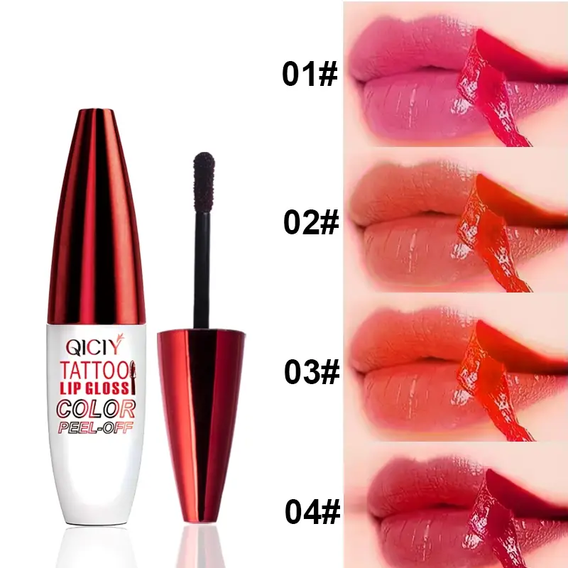 Peel Off Lip Tint, Tinted Lip Gloss, Lip Colour, Liquid Lip, Waterproof Long Lasting Transfer-Proof Smudge-Proof Lip Stain, Smooth Easy Application Natural Daily Lip Makeup, Easy Coloring Lipsticks