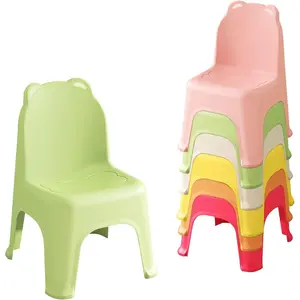 wanan 11”Stackable School Chairs, 6Pcs Kids Plastic Classroom Chairs for Toddlers, Colorful Preschool Chairs for Classroom, Daycare, Children's Room, Playroom (Rainbow, 6PCS)