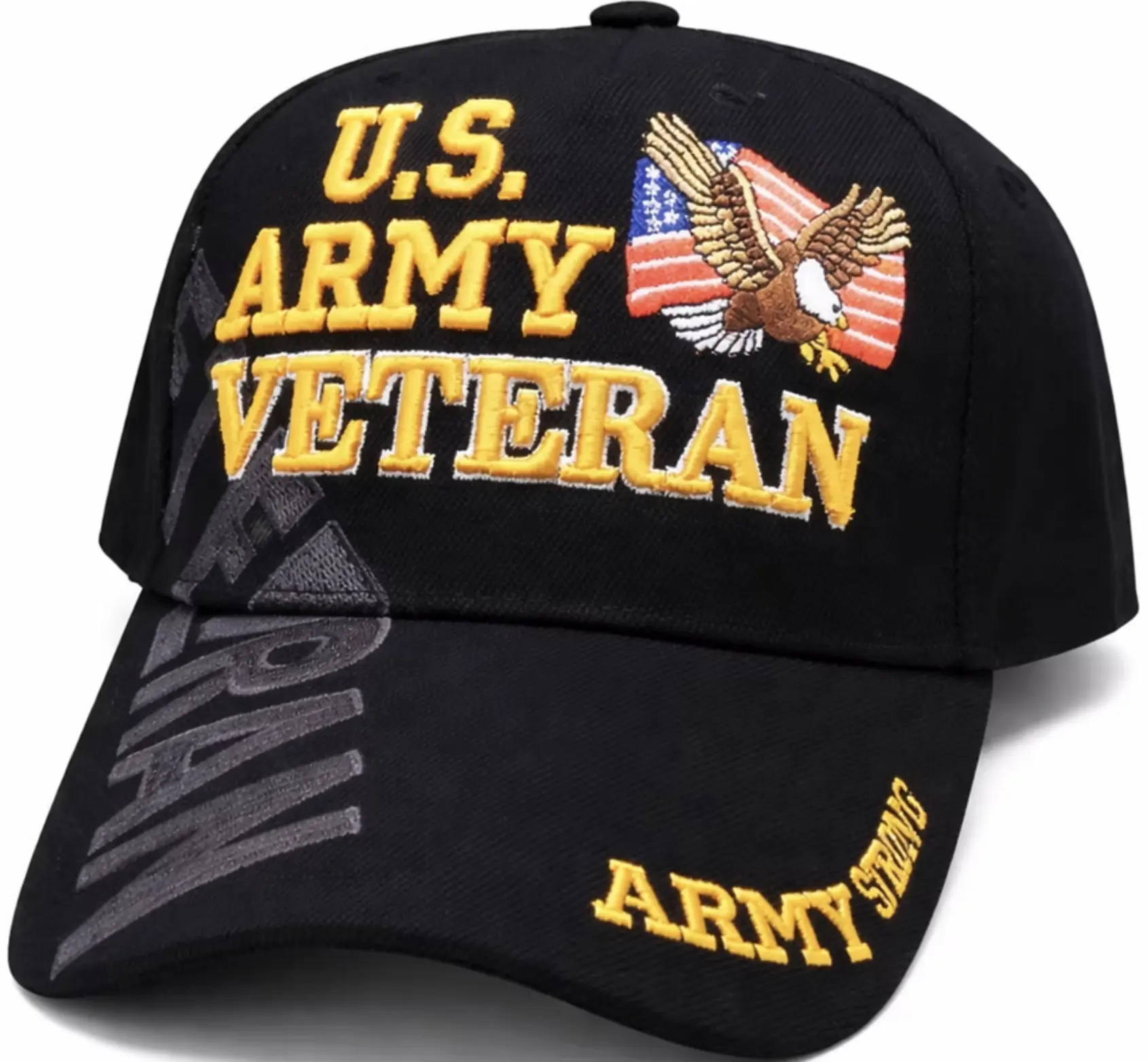 U.S Army Veteran Black Cap 0002