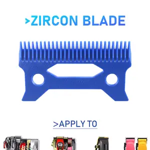 Blue Zircon Long Teeth PHANTECHO Moving Blade Professional Clipper CRUNCH Replacement Blade for JC06 8148 V003 R66