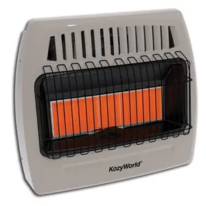 Wall Heater Infrared Natural gas 5 Plaque 30K BTU Thermostat