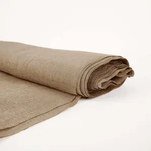 Natural faux Burlap Fabric Roll, Jute Linen DIY Fabric Bolt 54"x10 Yards