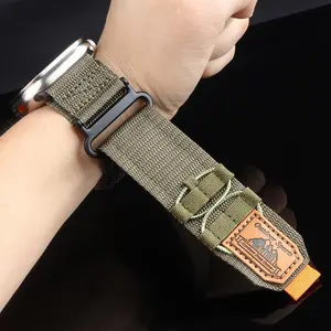 Wide Nylon Sports Watch Band, Breathable Watch Band, Smart Watch Strap for iWatch Series 49mm 9 8 7 45mm SE 6 5 4 3 42mm 44mm, Wearable Accessories