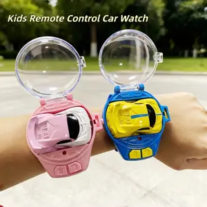 Children's Watch Remote Control Toy, Metal Material, Gift for Boys and Girls, Racing with Rechargeable Battery and Lights, mini cars for kids, Remote Controlled Car