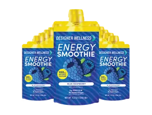 Energy Smoothies - Blue Raspberry 12 pack