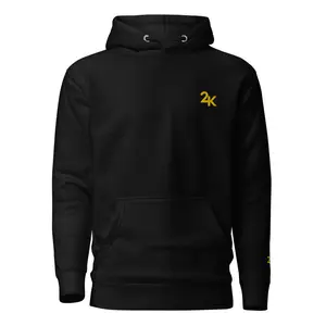24k Signature Hoodie - Classic 100% Cotton Front Pouch Pocket Warm Hood for Chilly Evenings Streetwear