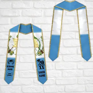Personalized Guatemalan American Flag Graduation Sash 2026, Guatemala Graduation Stole, Custom Graduation Stole